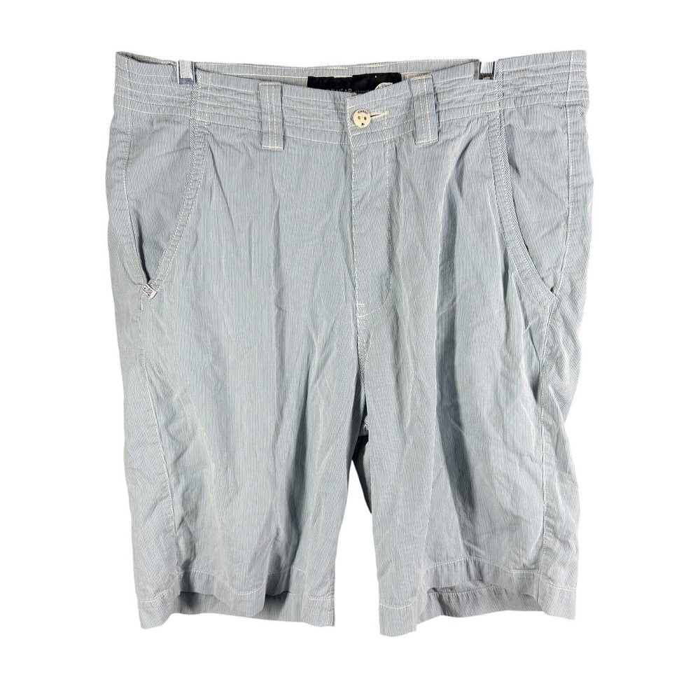 Rocawear Shorts Mens 34 Blue Striped‎ Seersucker Original Fit